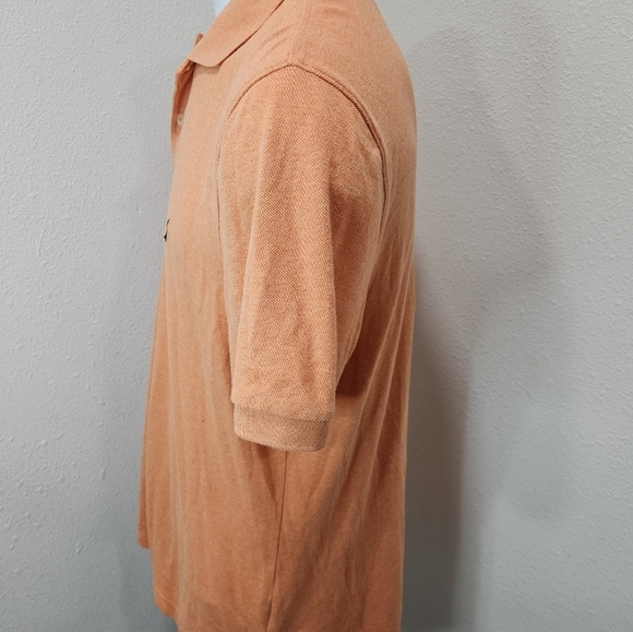 Nautica Men's orange sherbert Polo large - Picture 2 of 6